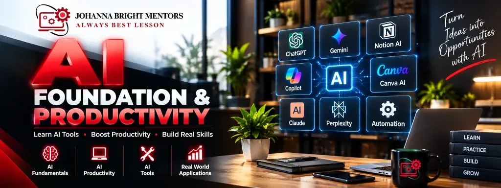AI Foundation & Productivity Official Course Header Banner